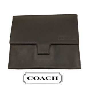 *HOST PICK* COACH IPad‎ Sleeve 100% Leather - Granite Grey